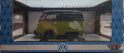 M2 Machines 40300-S43 1960 Volkswagen Delivery Short Van Custom Green