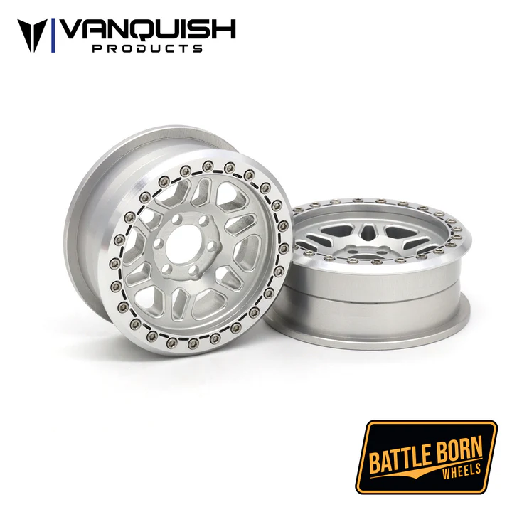 VPS08241 Vanquish Products Battle Born Wheels 2.2 Kilo - Clear