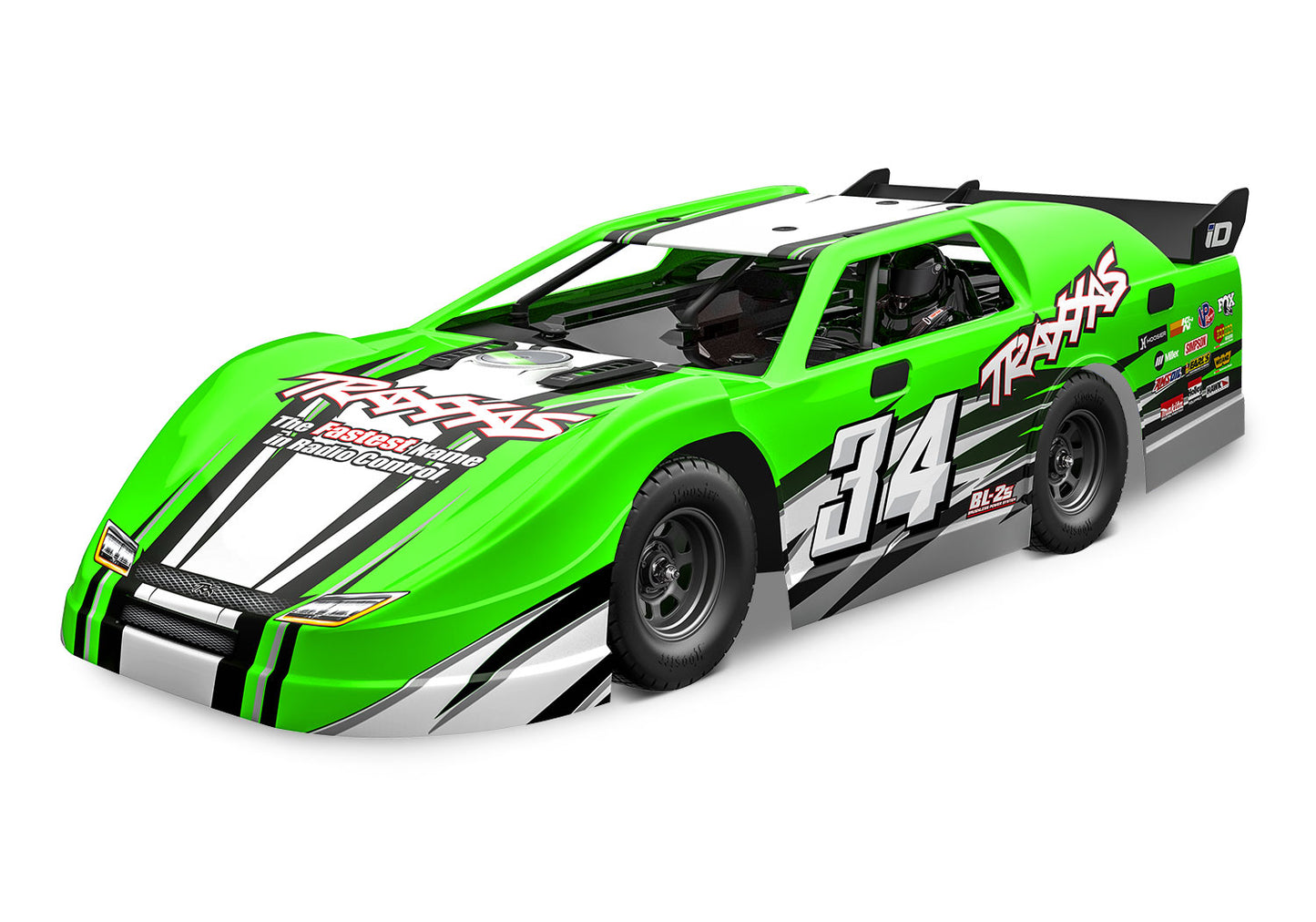 104364-74 Traxxas Slash Late Model BL-2S 2WD  Dirt Oval Racer