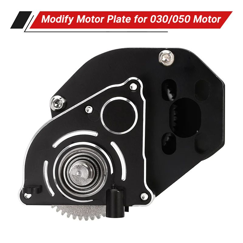 SCX24-130BK INJORA CNC Aluminum Complete Transmission Gearbox for Axial SCX24 AX24 - Black