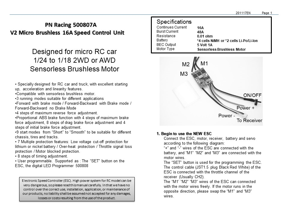 900100 PN Racing Mini-Z PNR2.5W Chassis Kit