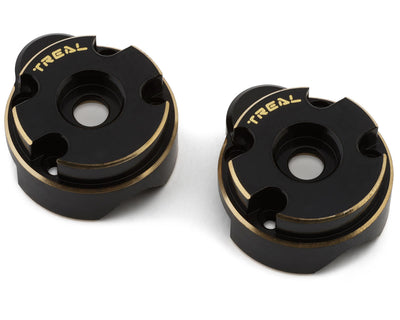 TLHTASCENT18-06 TREAL Brass Outer Portal Cover Heavy Weight 47.4g/Pair Front or Rear External Portal Housings (2P) for 1/18 Redcat Ascent 18 Crawler