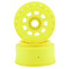 JCO3421Y 9-Shot Short Course Dirt Oval Wheels (2) (Yellow) w/17mm Hex