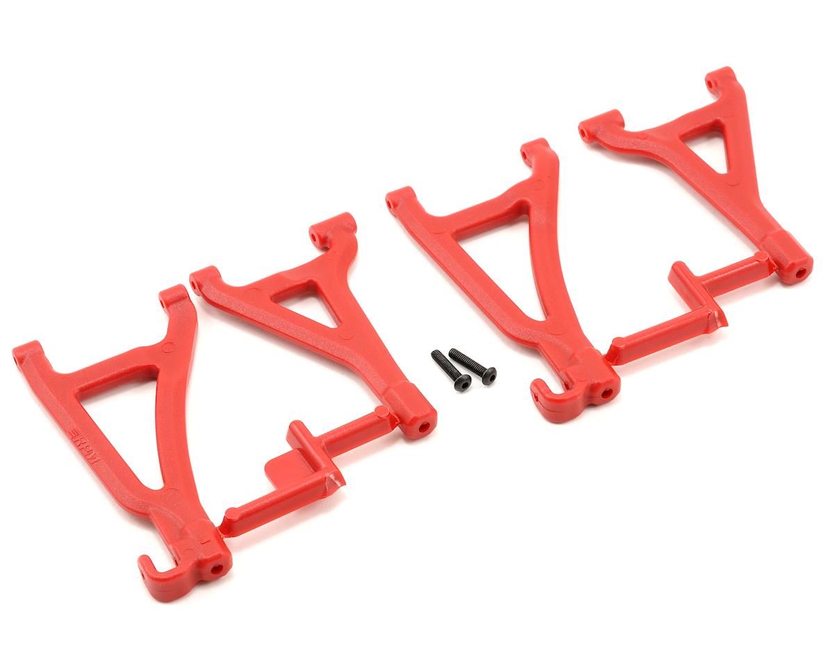 RPM80699 Front Upper & Lower A-Arms for Traxxas 1/16 Revo (Red)