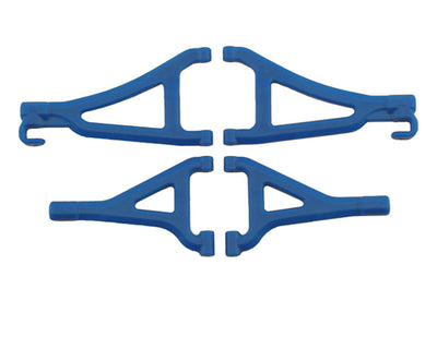 RPM80695 Front Upper & Lower A-Arms for Traxxas 1/16 Revo (Blue)