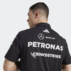 JW5391 Mercedes AMG Petronas Formula 1 2025 Men's Team Polo Shirt - Black -