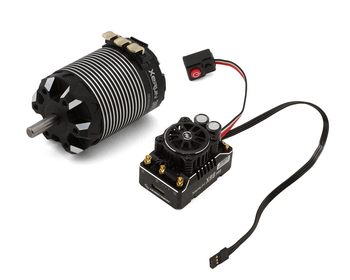 HWA38020437 Hobbywing XR8 Pro G3 1/10 2WD SCT Sensored Brushless ESC & 3652SD Motor Combo (4500kV)
