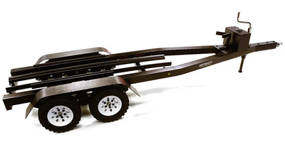 INTC27640BLACK Machined Alloy Dual Axle Boat Trailer Kit 1/10
