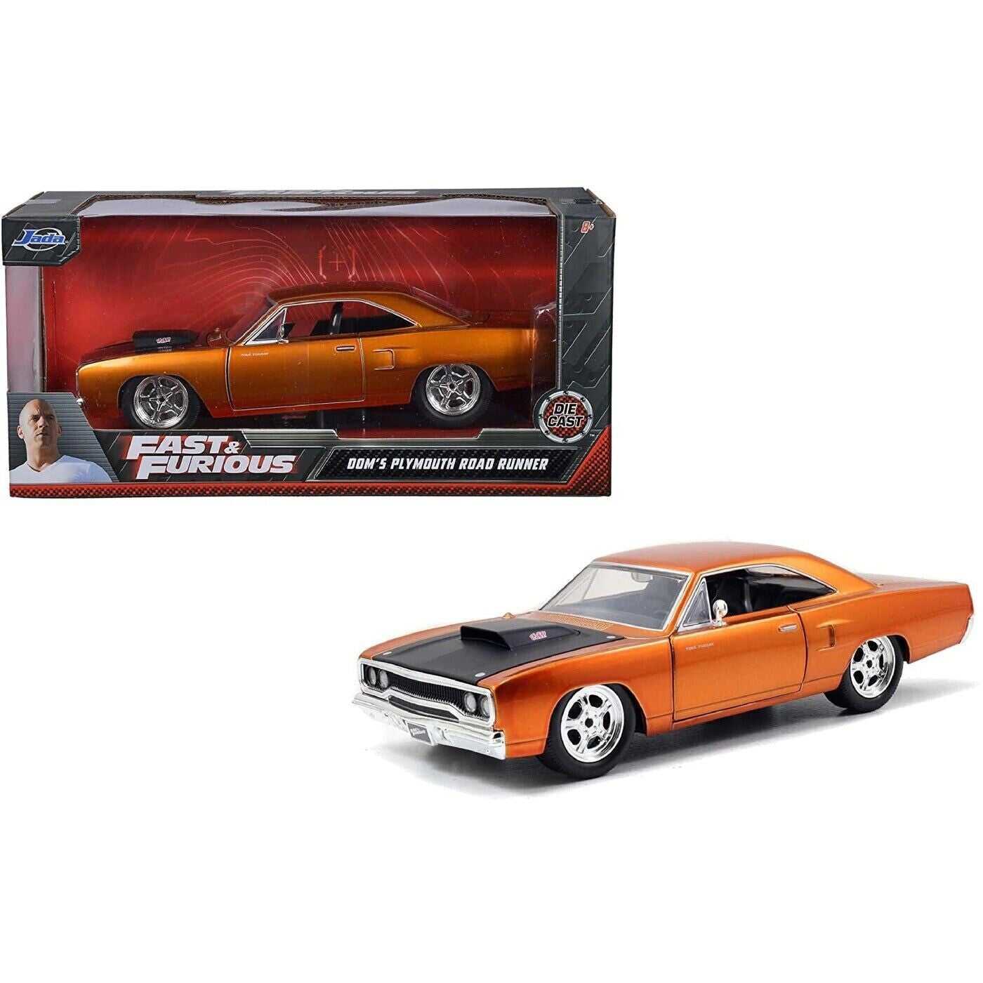 Jada 97126 JD 1:24 F&F 7 Plymouth 1970 Road Runner-Doms OR