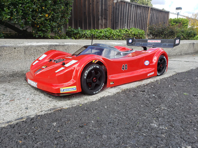 8501 Delta Plastik 1/7 Toyota GT Body - Clear 2mm (w/ Wing & Decals)