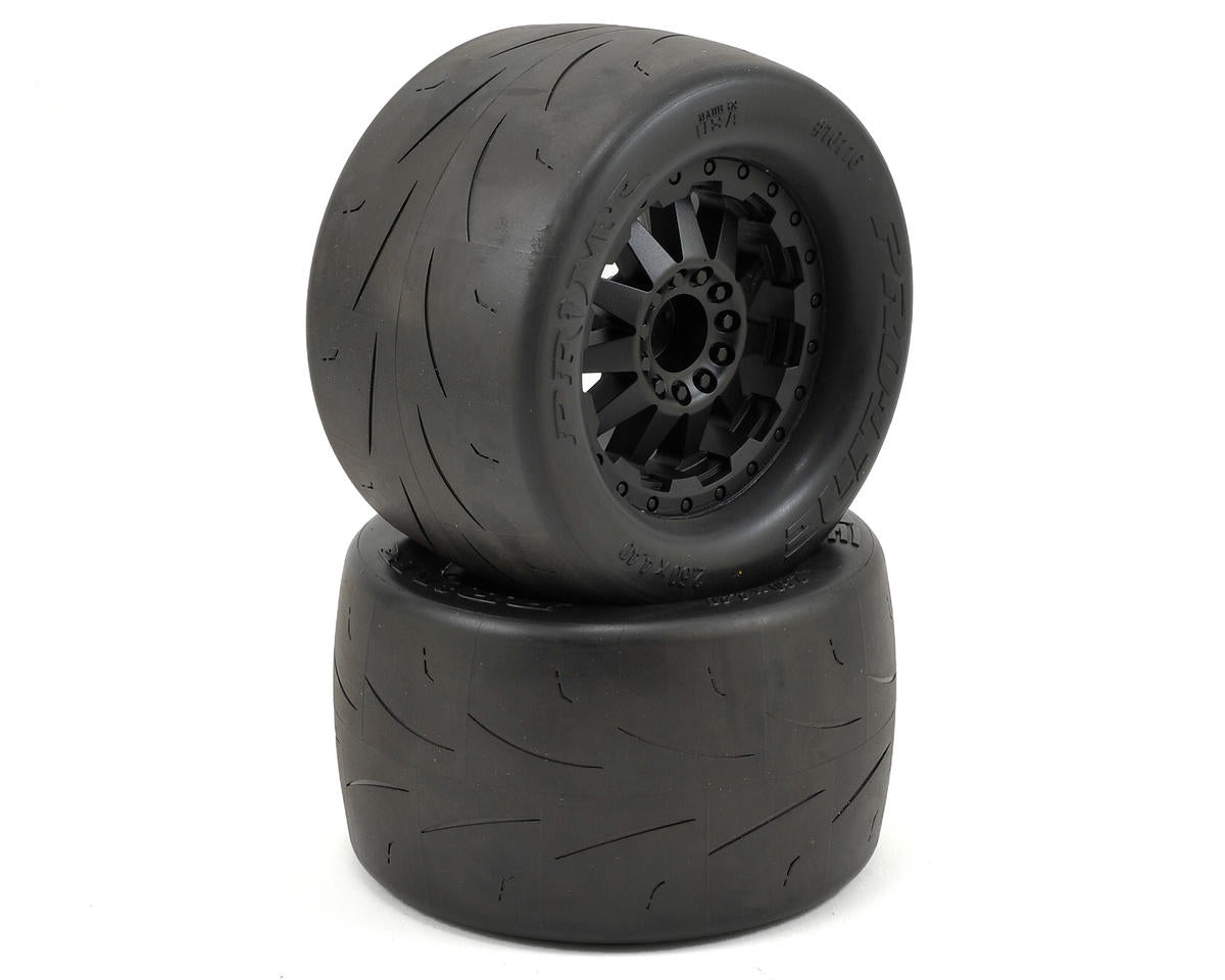 PRO1011615 Prime 2.8" Pre-Mounted w/F-11 Electric Rear Wheels (2) (Black) w/12mm Hex