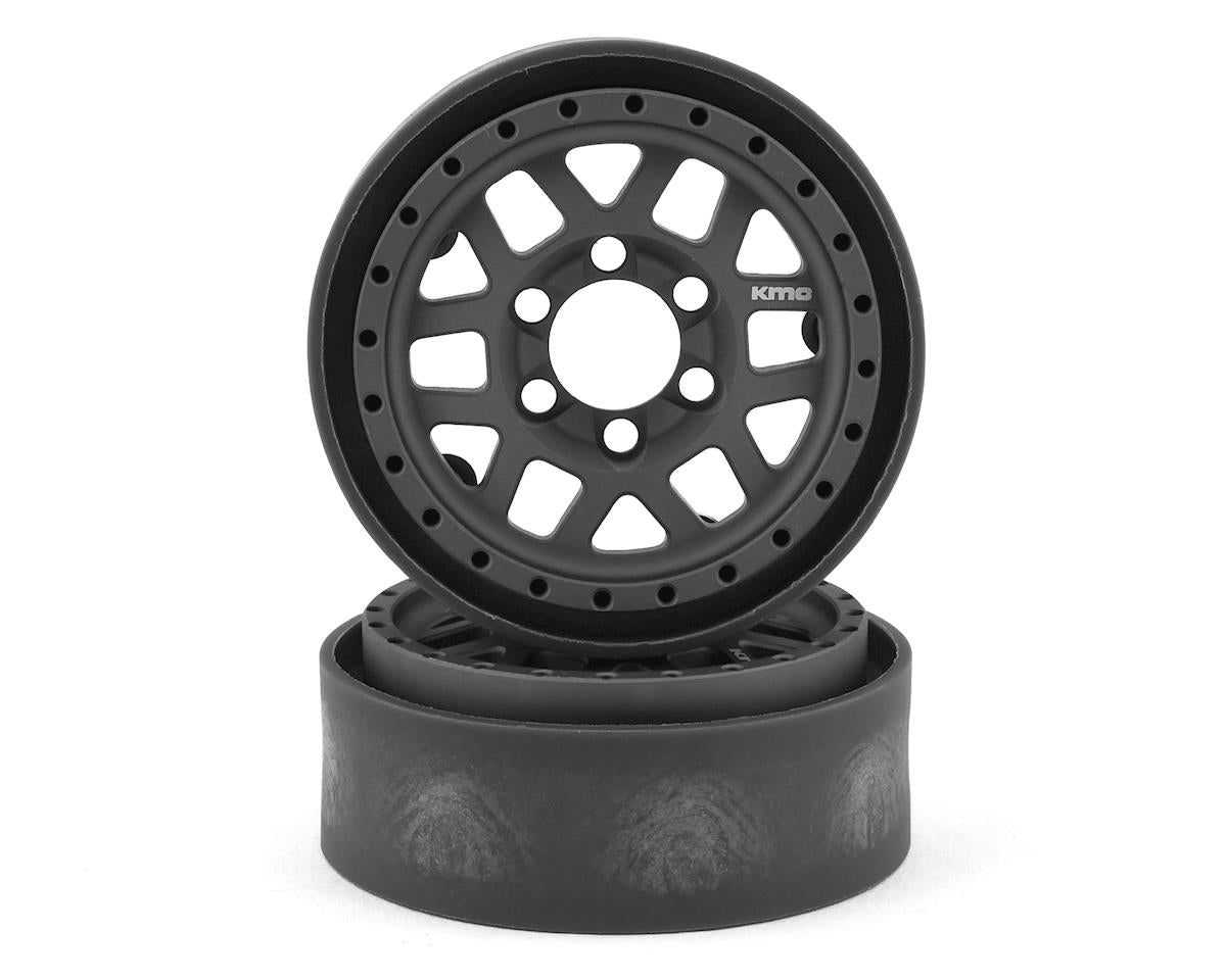 VPS07742 KMC XD229 Machete V2 1.9" Beadlock Crawler Wheels (Grey) (2)