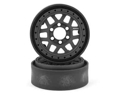 VPS07742 KMC XD229 Machete V2 1.9" Beadlock Crawler Wheels (Grey) (2)