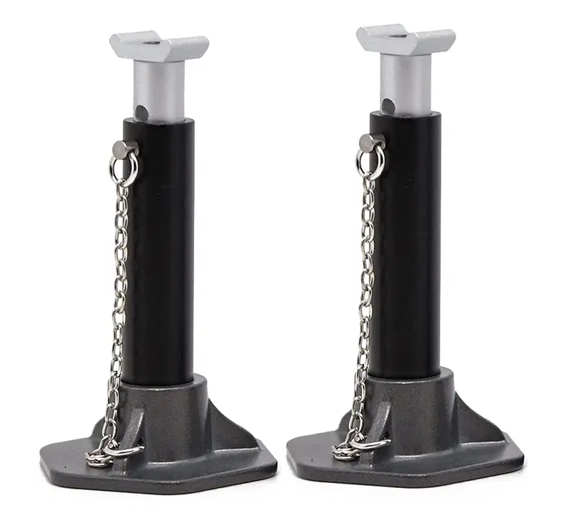 INTC30979BLACK Adjustable Heights 61-88mm Model Jack Stands (2) 1/10