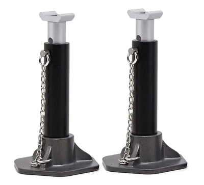 INTC30979BLACK Adjustable Heights 61-88mm Model Jack Stands (2) 1/10