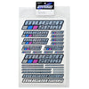 MUGP0403 Mugen Seiki Large Decal Sheet (Chrome)