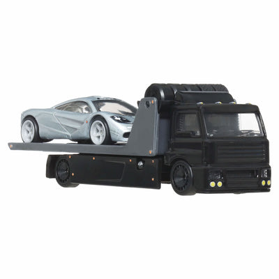 HWJBM07 Hot Wheels Premium Collector Display Set - 1997 Porsche 911 GT1, McLaren F1, 1997 Mercedes-Benz CLK-GTR Fleet Street