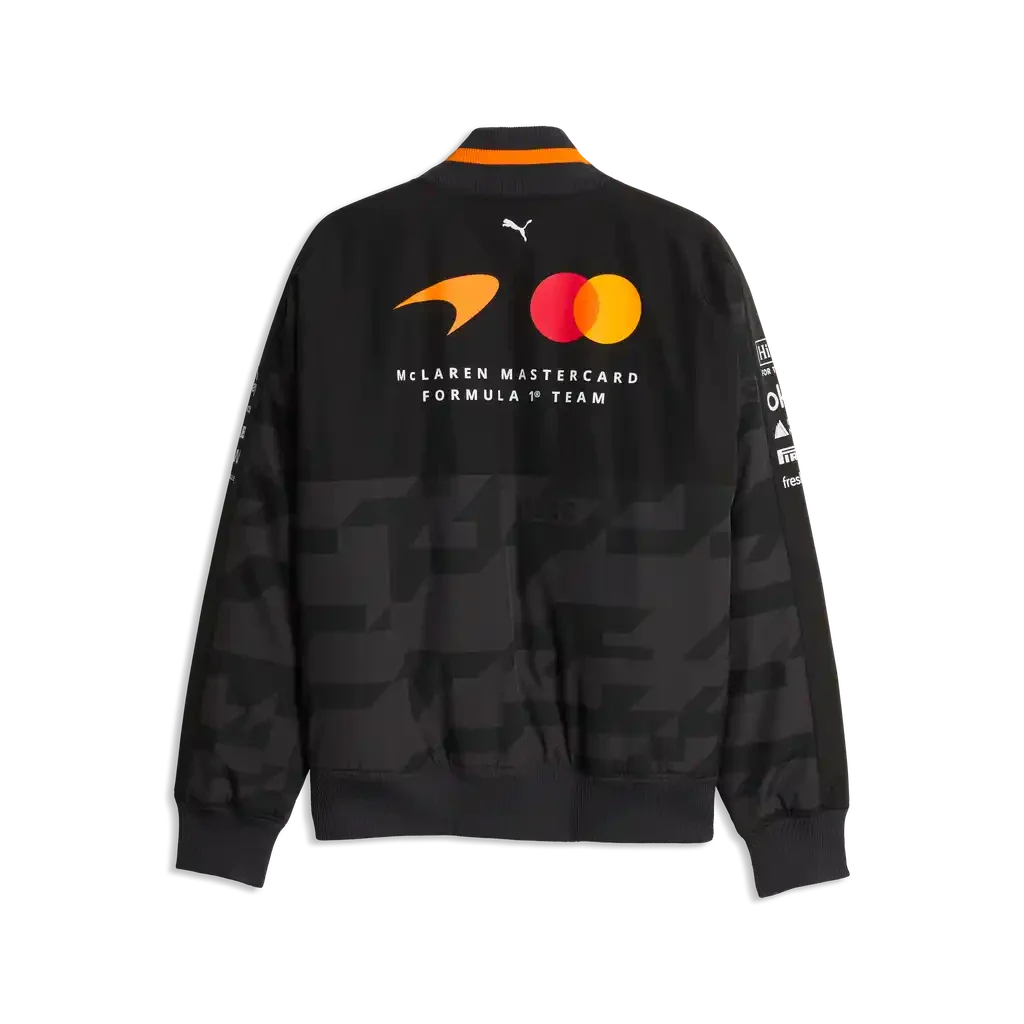 701242487 McLaren Racing F1 Special Edition 1,000th Race Team Bomber Jacket - Puma Black