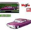 Maisto 32547-PUR 1:26 Mijo Exclusives 1964 Chevrolet Impala SS Lowriders – Candy Purple – Design Lowriders – Limited Edition