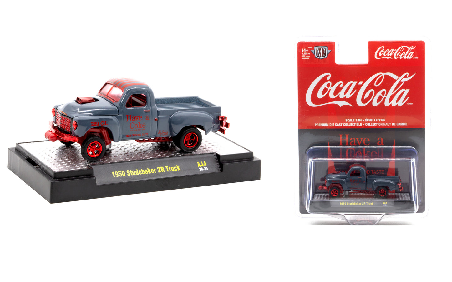 M2Machines 52500-A44 1:64th Scale Coca-Cola 1950 Studebaker 2R Truck - CHASE!