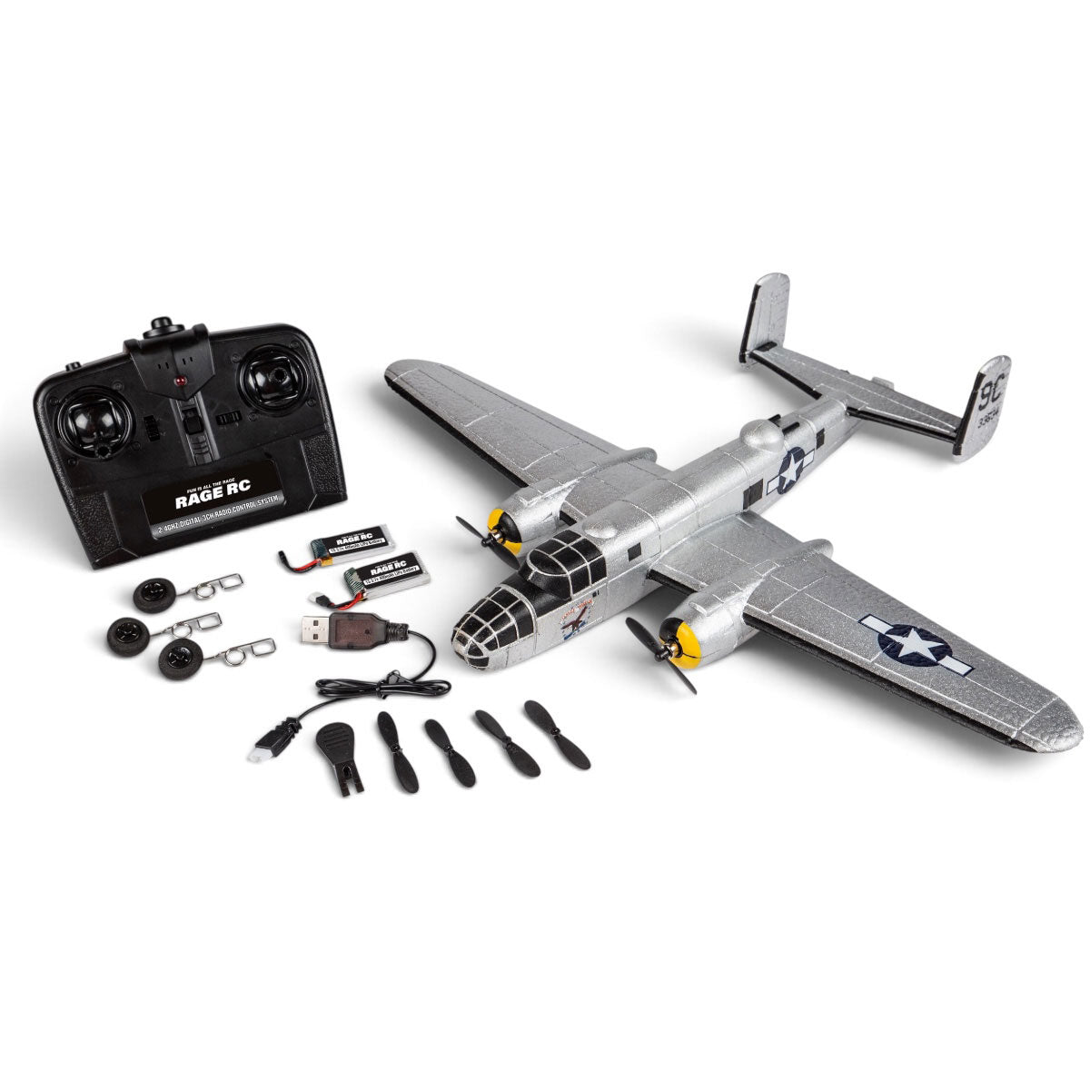 RGRA1800  Rage RC Micro B-25 3-Channel RTF Micro Warbird