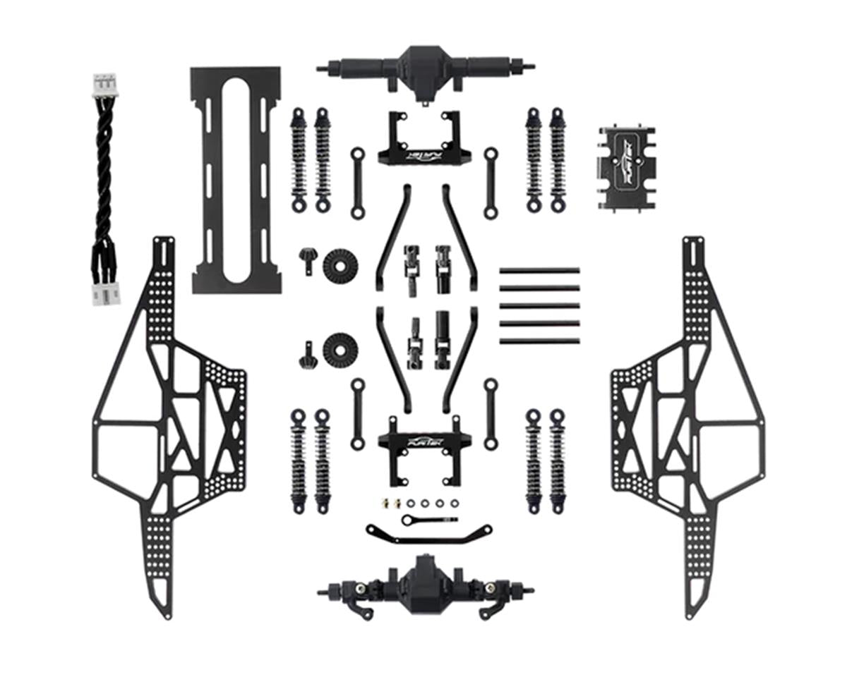 FUR-2119 1/24 Rampart CNC Machined Monster Truck Full Chassis Kit (Black)