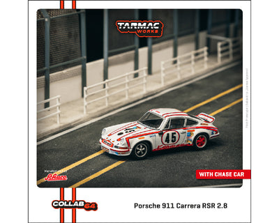 Tarmac Works T64S-023-73LM45 1:64 Porsche 911 Carrera RSR 2.8 24h Le Mans 1973 #45 Winner – Collab64