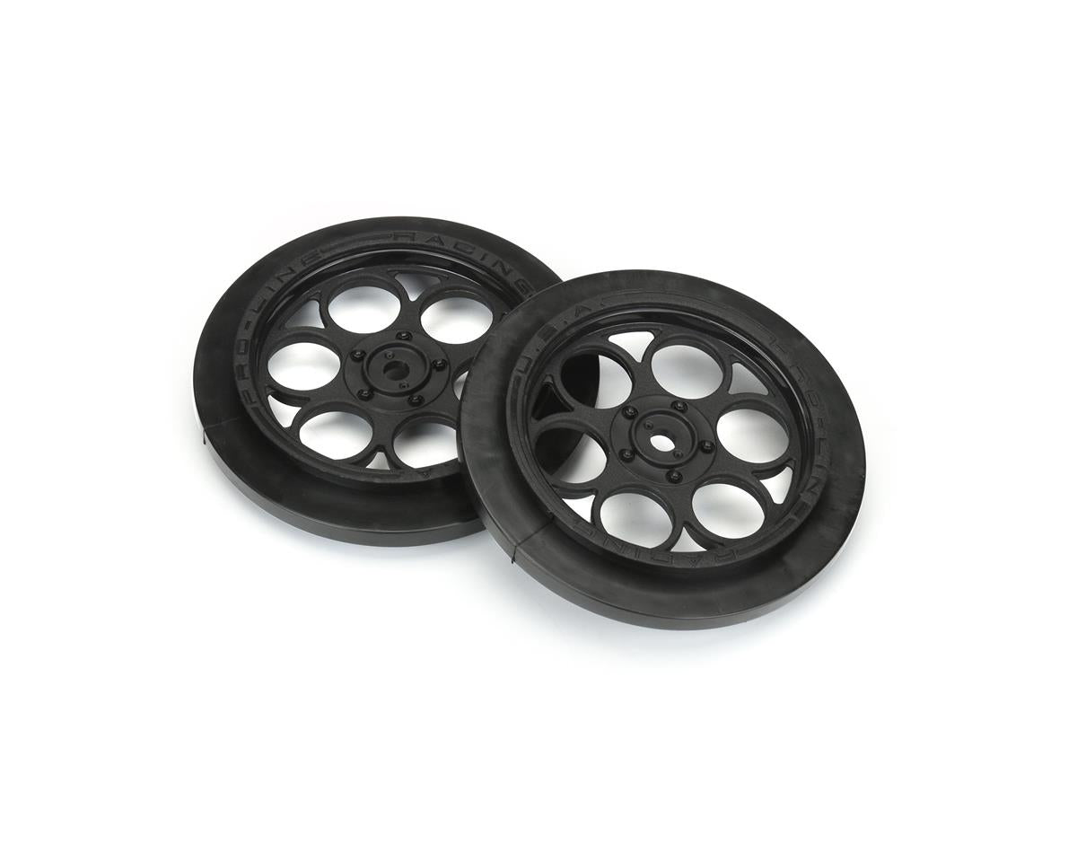 PRO280303 Showtime Front Runner Front 2.2"/2.7" 12mm Drag Wheels (2) Black