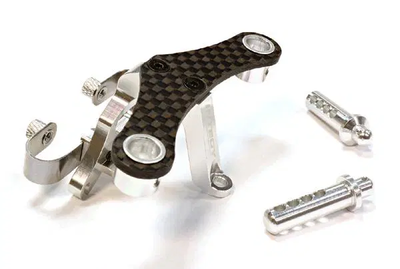 INTT3437SILVER Billet Machined Front Body & Pin Mount 1/16