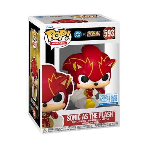 FU88905 DC x Sonic the Hedgehog Sonic as the Flash Funko Pop! #593