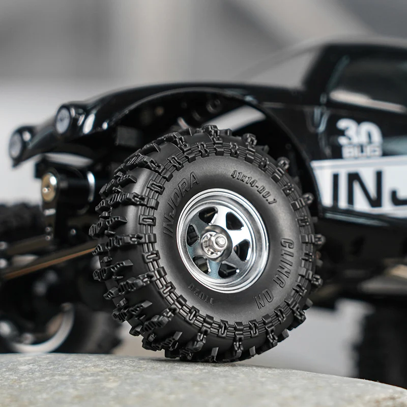 T7020 INJORA 0.7" 41*14mm Cling On Tires for 1/30 SCX30