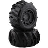 PRO1019210 1/8 Dumont F/R 3.8" MT Tires Mounted 17mm Black Raid (2)