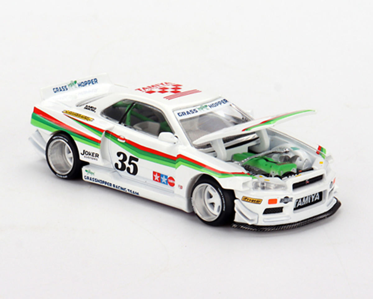 TAMKHMG167 Tamiya Mini GT Nissan Skyline GT-R (R34) X “The Grasshopper” Kaido House 1/64 Diecast Model (Limited Edition)