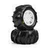 PRO1031213 Pro-Line Racing 1/16 Dumont Front/Rear Paddle Tires Mounted 12mm White Split Six (2): ARRMA MINI KRATON