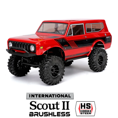 RER39153 Ascent-18 1/18 Scale 4WD Scout II Brushless Rock Crawler - Red