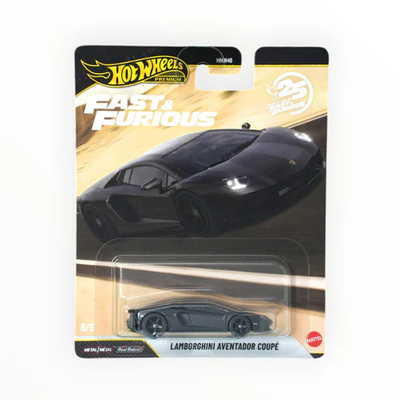 HWJHW77 Hot Wheels Premium Fast & Furious 25 Lamborghini Aventador Coupe