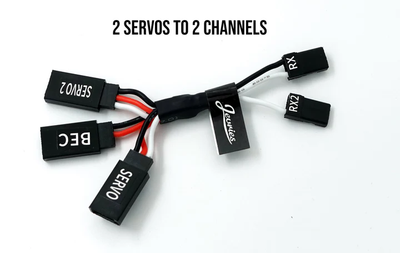 Jevries MS-5976-BEC BEC Wiring Harness 2 Servo To 2 Channels