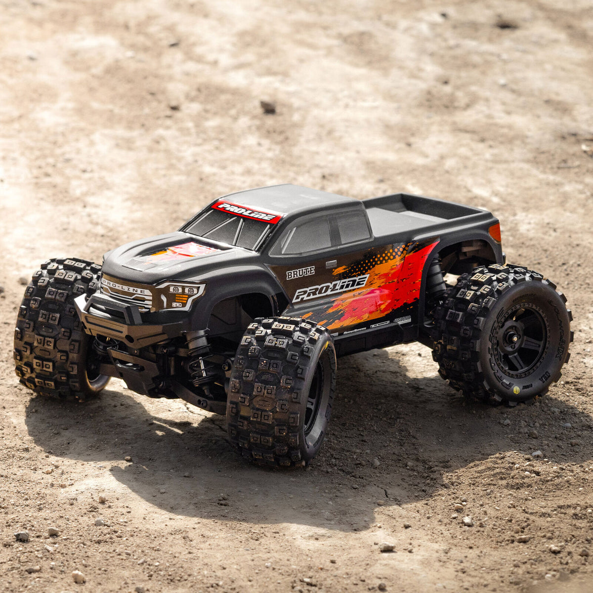 PRO368120 Pro-Line Racing 1/16 Limited Edition Pre-Cut/Pre-Painted Brute Truck Body, Matte Black: Traxxas Mini Maxx