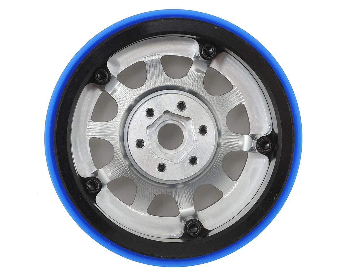 SSD00154 2.2 D Hole PL Beadlock Wheels (Silver) (2) (Pro-Line Tires)