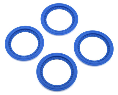 JCO2651-1 Tribute Monster Truck Wheel Mock Beadlock Rings (Blue) (4)