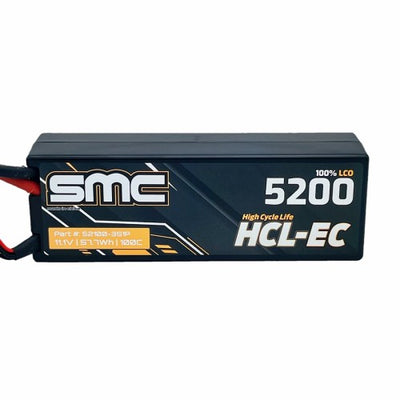 SMC52100-3S1P HCL-EC 11.1V 5200mAh 100C wired hardcase - Traxxas Plug