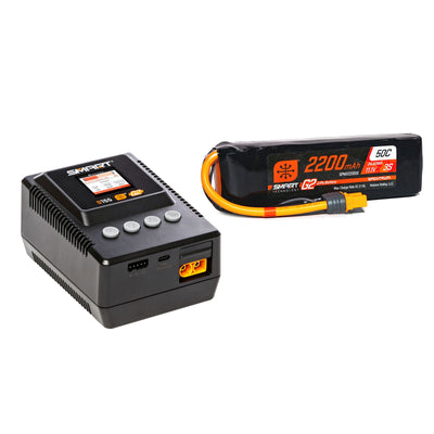 SPMXPSA400 Smart Powerstage Air Bundle: G2 2200mAh 3S LiPo IC3 & S155 Charger
