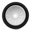 PMT9030-SLW-W Pro-Motion Talon 1/8 Buggy Pre-Mount Tires (White) (2) (Soft - Long Wear)