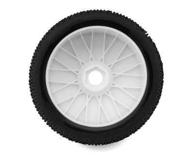 PMT9030-SLW-W Pro-Motion Talon 1/8 Buggy Pre-Mount Tires (White) (2) (Soft - Long Wear)