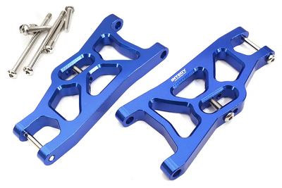 INTC31823BLUE Billet Machined Alloy Front Arms 1/10 2WD