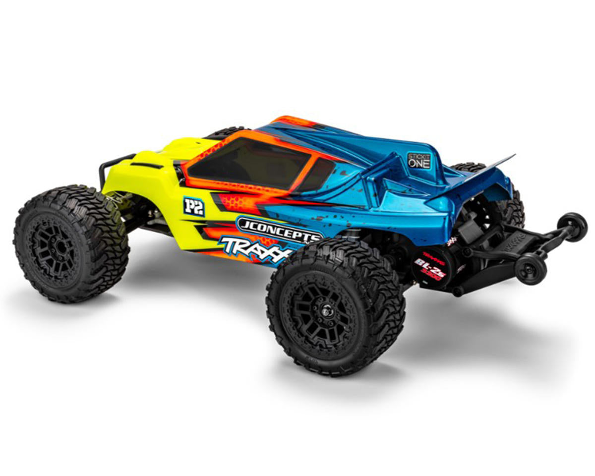 JCO0694 JConcepts P2 1/10 Stadium Truck Pre-Trimmed Body for Traxxas® Rustler® (Clear) (Clipless Mounting)