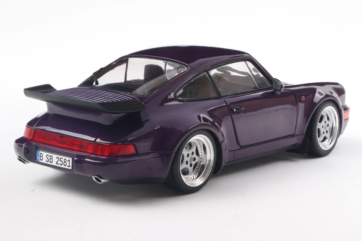 Solido S1803412 1:18 1990 Porsche 911 (964) Turbo – Violet Blue Metallic