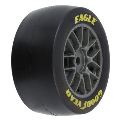 PRO1030411 1/12 Goodyear Eagle Soft Tire F/R MTD Gray Wheels (4): Losi NASCAR