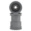 JCO3377S Tribute 2.6x3.6" Monster Truck Wheel (Silver) (2)