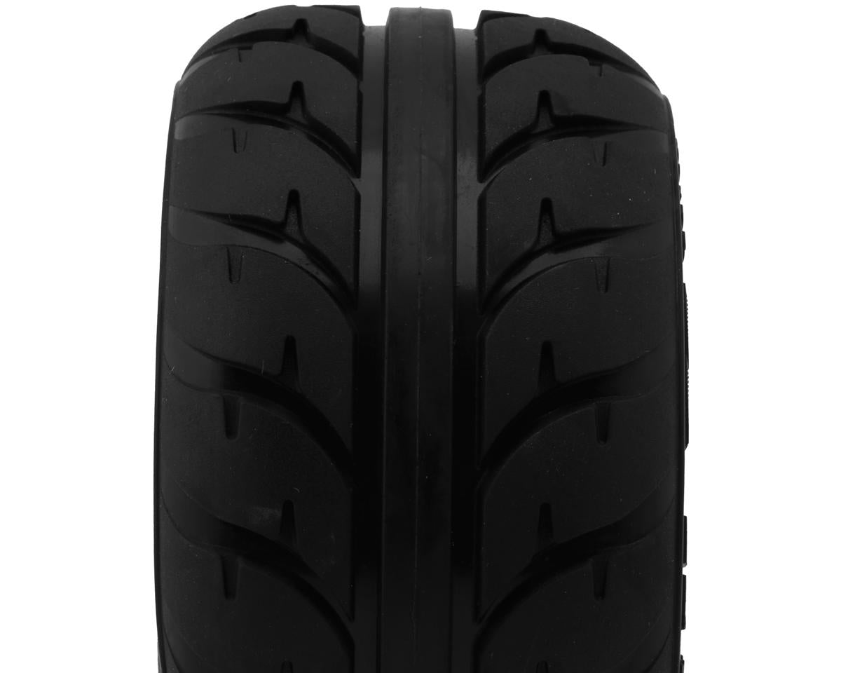UPG-10014 UpGrade RC Street Radials 2.2" Pre-Mounted On-Road Tires for Mini Maxx®/XRT® & Mini Kraton® (2) w/12mm Narrow, 12mm Wide, & 14mm Hexes